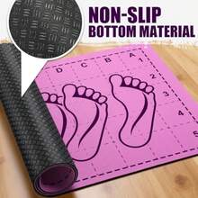 31.5'' X 13.8'' Non-Slip Squat Mat With Feet Position, Pro-Grade Exercise Mat Great For Squats, Leg And Lunges, Improving Muscle Activation, Versatility, Ideal For Home Fitness Enthusiasts - Pink - View 4