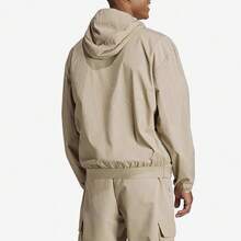 Adidas Logo Print Comfortable Lightweight Hooded Long-Sleeve Jacket, Men's, Beige - Beige - View 3