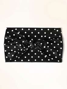 1pc Women's Polka Dot Outdoor Casual Sports Extra Wide Bow Headband - Multicolor - View 17