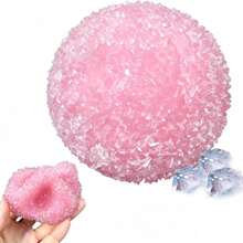 1pc Fructose Ice Cream Handmade Squishy, Shapeable Sound-Making Stress Ball, Soft Squeeze Toy, Suitable For Adults - Multicolor - View 5