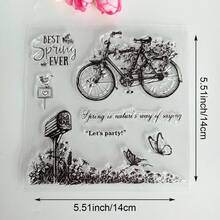 Stempel Silikon Transparan/Stempel untuk Scrapbooking, Pembuatan Kartu, Dekorasi DIY, Seri Bunga, Lanskap, Alam, Tanaman - alam - View 15
