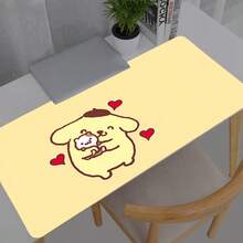 1入 Sanrio Pompompurin 可愛耐用電競滑鼠墊/桌墊，防滑，適用於辦公室、學校與居家裝飾，趣味設計，可水洗 - 222 - 查看 34