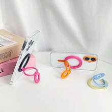 Summer Colorful Phone Telescopic Folding Stand, Phone Ring Holder Stand, Desktop Support Stand - Multicolor - View 2