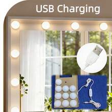 OYAJIA Dressing Table With Stool And 3-Color LED Lighting With Adjustable Brightness, Vanity Table With Mirror For Makeup, Cosmetic Table With 4 Open Shelves, 4 Drawers, Modern, Hidden Storage Space, White - White - View 9