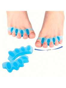 4Pcs Silicone Toe Separators Pads Unisex Soft Shock Absorption Toe Spacers Anti-Slip Anti-Wear Lightweight Foot Pads Insoles Comfortable Toe Cushions For Daily Wear Walking Running - A - 查看 9