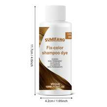 SUMIFANG 120ml 鎖色洗髮染髮劑，二合一產品，含陽離子成分與光澤因子，染後提供自然光澤，不像某些暫時性染髮劑會使頭髮顯得暗淡或毛躁 - 彩色 - 查看 12