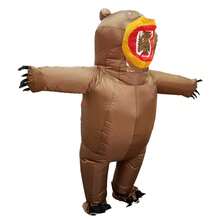 Adult Inflatable Brown Bear Costume, Fits Height 1.5-2m, Suitable For Christmas, Cosplay, Anime Roleplay, Party, Stage Performance And Masquerade. Air Pump Included, Battery Not Included - Brown Bear - View 1