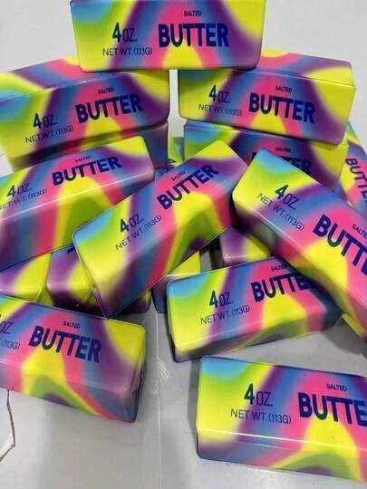 1pc Soft Colorful Butter Squeeze Toy With Creamy Scent, Party Game, Bachelorette Party, Bachelorette Party Supplies, Party Game, Soft Squeeze Toy, Anniversary, Birthday Decoration, Party Supplies, Gift, Holiday Gift, Birthday Gift, Perfect Gift, Birthday Party Supplies, Graduation Party Supplies, Squeeze Dumpling