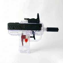 Summer Transparent Press-Type Small Water Gun Toy, Manual Rapid-Fire Long-Range Water Shooter For Boys And Girls, Water Fight Essential, Outdoor Beach Pool Water Play Toy, Multiple Colors Available For Parent-Child Family Interaction - Multicolor - View 10