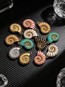 1pc Stainless Steel Fashionable Shell Pendant, Ocean Theme, DIY Jewelry Making Kit Suitable For Necklace And Earrings, Great For Women's Daily Wear - Conch Pendant - View 6