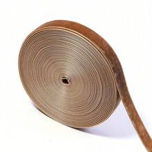 Pita Beludru Cokelat Muda 5 Yard, Gaya Klasik yang Lembut, Cocok untuk Kemasan Kotak Hadiah, Dekorasi Pohon Natal, Pita Buatan Tangan, Dekorasi Kerajinan, Pilihan DIY Halloween dan Natal Serbaguna (0,6cm/1,0cm/1,5cm/2,0cm/2,5cm) - Cokelat muda - View 10