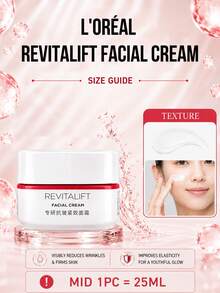 L’Oreal Paris 抗皺緊緻面霜 25ml，保濕亮白，減少皺紋，提升彈性，增添光澤，適合所有膚質 - 複顏專研抗皺緊緻乳霜 - 查看 4