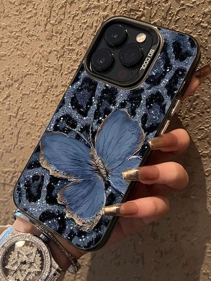 Leopard Print Shockproof Protective Phone Case, New And Vibrant, With Drop-Proof Silver Paint, Compatible With P15, P16, P16 Promax, P14 Promax, P13, P11, P12, XR, A13 4G Series, A14, A04, A34. Water, Shock, And Scratch Resistant, Anniversary Gift. - 多色5 - 查看 1
