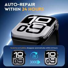 6pcs Transparent Hydrogel Screen Protector Film For Apple Watch 38/40/41/42/44/45/49/46mm, Anti-Scratch Protective Film, Soft Film, Compatible With Watch Ultra/SE/8/7/6/5/4/3/2/1/11/10 - Clear - View 2
