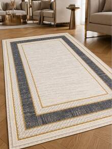 Chilai Home Modern Patterned Area Rug, Soft Non-Slip Carpet For Living Room & Bedroom, Runner Rug, Washable Kitchen Rug, Made In Turkiye - Light Grey - View 5
