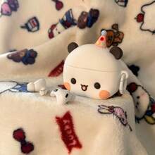 Bear Party Hat Bluetooth Earphone Case, Soft Material, Compatible With Air 1-4 And Pro Series. 3D Hat Design, Healing And Cute, Full Drop Protection, Soft Touch, Convenient For Daily Carry, Perfect Gift - View 14