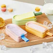 Transparent Ice Cream Mold, Soft Silicone Popsicle Mold, Tray, DIY Ice Cream And Sorbet Maker - Multicolor - View 3
