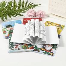 6pcs/Set Christmas Coloring Book Set - Children's Cartoon Doodle Drawing Book Collection, Suitable For Early Learning, Cognitive Development And Fun Painting Coloring; Perfect Gift For Birthday/Holiday (Especially Christmas), Also Suitable For Office And Study, Back To School Season And Other Occasions. - Multicolor - View 7