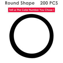 50/100/200/300 Pcs Custom Initials Wax Stickers, Handmade Wax Seal Stickers For Wedding Invitation, Self-Adhesive Envelope Wax Stickers-30 Colors Available!, Personalized Gift - Multicolor - View 16