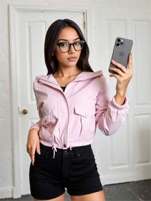 Women's Seasonal Lightweight Thermal Short Jacket Jacket - Lotus - View 3