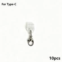 5/10/20pcs Dust Plug + Lobster Clasp, Transparent Silicone Material, Phone, Tablet, Earphone, Kindle Charging Port Dust Plug, Small And Lightweight, DIY Small Accessory Decoration, Compatible With Apple Lightning/Type-C/Android MicroUSB/, Includes All Phone Models Of Android And Other Series/Apple 17/16/15 Series, Protects Charging Port, Waterproof, Moisture-Proof, Dust-Proof, Firm And Not Easy To Fall Off - Multicolor - View 12