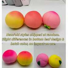 1pc/Random Color, Peach Squeeze Toy, Soft Slow Rebound Stress Relief, Perfect For Holiday Gifts, Fun And Cute Gift, Birthday Gift, Easter Gift, Halloween Gift, Christmas Gift, Party Gift, Squishy, Squishy Toys, Squishy Stress Toy, Dumpling Squish - Peach - View 10