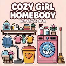 Upgraded Deluxe Edition 24-Page Thick Paper Cozy Homebody Coloring Pages, Cozy Homebody Coloring Book Is The Perfect Ideal Gift For Valentine's Day, Christmas, Halloween, Birthday - 7.9 Inches - View 7