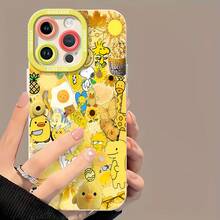 Collage de verano de  amarillo,  y Piolínfunda de teléfono Fundas compatibles con ,Apple,VIVO,OPPO,,, y Honor.Fabricadas en silicona TPU,ofrecen protección contra golpes y caídas. - Blanco - Ver 2