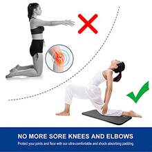 Yoga Knee Pad Cushion Premium Exercise Knee Pad - Eliminate Pain During Home Workout - Extra Padding And Support For Knees, Wrists, Elbows - Complements Your Yoga Mat 24''X10''X0.6 - 2 Pack - View 8