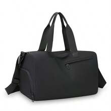 1pc Sports Gym Bag, Dry & Wet Separation, Women's Training & Swimming Bag, Large Capacity - Black - View 15