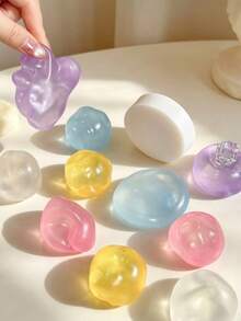 Transparent Multicolor Round Ball Squeeze Toy, Soft Touch, Can Be Kneaded Freely Without Bouncing Back, Stress Relief Tool For Adults And Students To Relieve Anxiety And Relax, Ideal Birthday Gift, Holiday Gift - Multicolor - View 5
