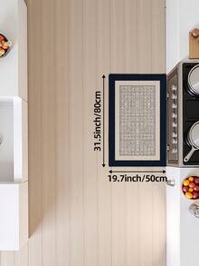 DAJIANG 1 buah Karpet Panjang Vintage untuk Dapur, Cocok untuk Kamar Mandi, Dapur, Luar Ruangan, Dalam Ruangan, Lorong, Kamar Tidur, Ruang Tamu, Karpet Samping Tempat Tidur, Dapat Dicuci dengan Mesin, Keset Pintu Masuk yang Mudah Dibersihkan, Bagian Bawah Anti Selip, Dekorasi Kamar Tidur, Dekorasi Kamar Mandi - Khaki - View 14