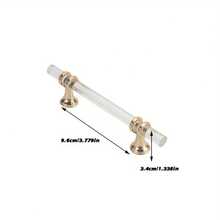 1pc Modern Transparent Handle, Luxury Plastic Handle, Cabinet Door Handle - Transparent Strip - View 11