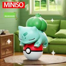 Miniso 1个随机夜光宝可梦精灵球微型生态瓶，可爱皮卡丘和伊布睡觉摆件，庭院装饰，节日和生日推荐礼物 - 1件隨機款式 - 查看 8