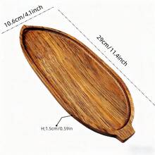 Vassoio in legno di palissandro a forma di foglia vintage - Vassoio moderno per dolci, spuntino, caffè, piatto da portata, vassoio ovale in legno, piatto per formaggi, vassoio da cucina, adatto per bar, ristorante, soggiorno, camera da letto, ingresso cucina e tavolino da caffè, divano e uso di stoccaggio, adatto per uso domestico e ristorante, regalo ideale per famiglia e amici, accessori da cucina, picnic - Visualizzare 14