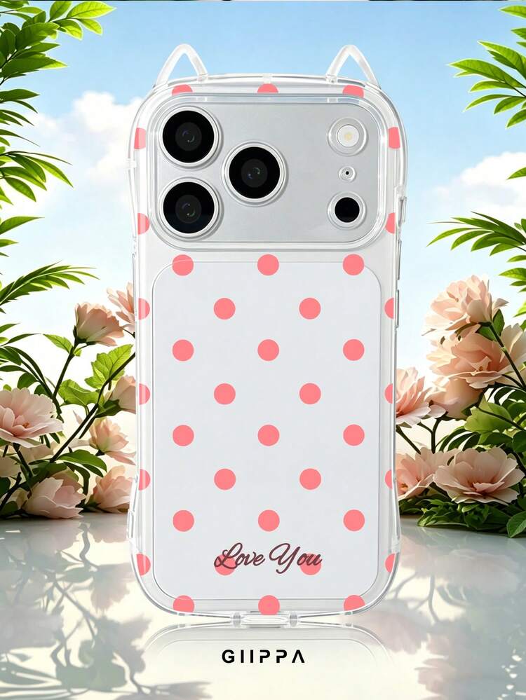 GIIPPA 1件透明客製化波點手機殼，適用於 iPhone 17/16/15/14/13/12/11/Pro Plus Max，客製化圖片手機殼，客製化姓名手機殼，返校禮物、畢業禮物、度假禮物、週年紀念禮物、情人節禮物、生日禮物、婚禮禮物 - 彩色 - 查看 8
