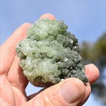 1pc Random Natural Raw Fluorite Rough Stone, Premium Natural Mineral Specimen. Perfect For Jewelry Making, Indoor Decor Collection, Geological Teaching And Popular Holiday Gifts - Green - View 11