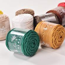 2mm/50m Simulated Leather Rope Weaving Rope, High-Quality Polyester Rope, Suitable For Hand Weaving, Crochet And Bohemian Style Decoration - Multicolor - View 5
