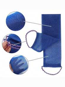 Random Color - Mesh Exfoliating Back Long Mesh Bath Scrub Towel With Double-Sided Design Suitable For Gentle And Rough Body Scrub Shower. High Quality Mesh Material For Convenient Tying. The Towel Is Smooth And Very Suitable For Daily Use - View 2