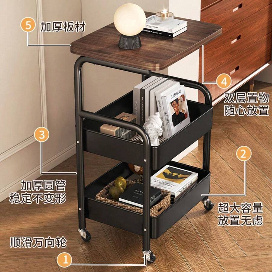 1 Bàn lưu trữ di động, Xe đẩy lưu trữ Đen/Trắng, Bàn lưu trữ di động được làm dày và mở rộng, Lưu trữ di động cho vườn, Lưu trữ đồ ăn nhẹ, Lưu trữ đồ trang trí phòng, Kệ lưu trữ nhà bếp, Kệ lưu trữ di động cho tiệc nướng, Đồ dùng thiết yếu nhà bếp, Trang trí phòng - Xem 1