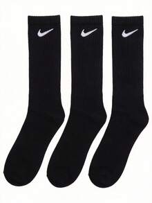 Nike 9 أزواج جوارب رياضية للرجال والنساء U NK EVERYDAY LTWT CREW جوارب كرو بسيطة يومية رياضية كاجوال مريحة - أسود/أبيض - مشاهدة 8