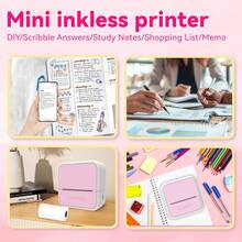 ORICO - Printer Mini Portabel, Printer Label Termal Mini, Printer Termal Portabel, Dilengkapi Kertas Cetak Termal, Mendukung Pencetakan Foto dan Label, Printer Bluetooth Tanpa Tinta, Cocok untuk Mencetak Gambar, Foto, Buku Harian, Sangat Cocok untuk Perlengkapan Sekolah DIY - Stiker Gulungan PK+1 - View 10