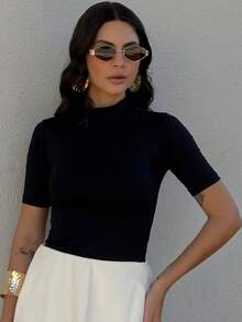 Women T-Shirts - Black - View 6