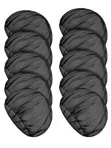 8/4/1pc Black Hair Net For Catering Staff, Unisex Elastic Chef Hat, Catering Service Chef Hat Hair Net, Reusable Hair Net For Kitchen Use - Multicolor - View 17