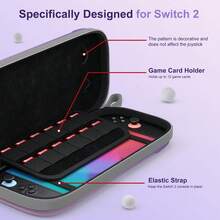 Adecuado para la nueva consola de juegos Switch 2 de 2025, bolsa de almacenamiento, caja de protección para un solo jugador, accesorios para mochila - Morado Violeta - Ver 4