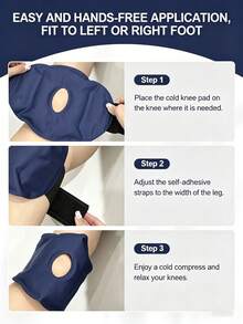 Bolsa de hielo reutilizable para la rodilla, rodillera ajustable de calor y frío - Multicolor - Ver 4