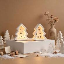 DIY Clay Mold 4-Cavity Hollow Christmas Tree Mold Star Heart Christmas Tree Plaster Pendant Silicone Mold - Christmas Ornament Mold - View 3