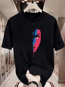 100% Cotton T-Shirt With Print, New 2026 Collection: Comfortable And Easy To Wear, Ideal For Everyone. - Hitam - View 1