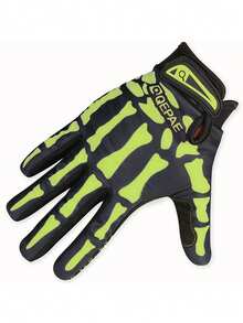 Unisex Sports Cycling Gloves, Lightweight Adjustable Anti-Slip Breathable Fitness Gloves, Suitable For Motorcycle Riding Racing, Skull Bone Print Outdoor Gear, 2026 World Cup Football - Multicolor - View 9