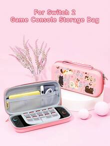 New Switch 2 (2025) Game Console Accessories, Cartoon Kitten Floral Pattern Switch Protective Case, Compatible With Switch 2/Switch NS/Switch OLED/Lite, Suitable For Switch 2/Switch Game Console Accessories, Full Set, Storage Bag, Card-Insertable Dock, Switch Protective Case, Best Gift For Switch Players - Multicolor - View 23